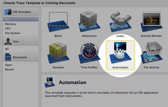 Automation in Profiler