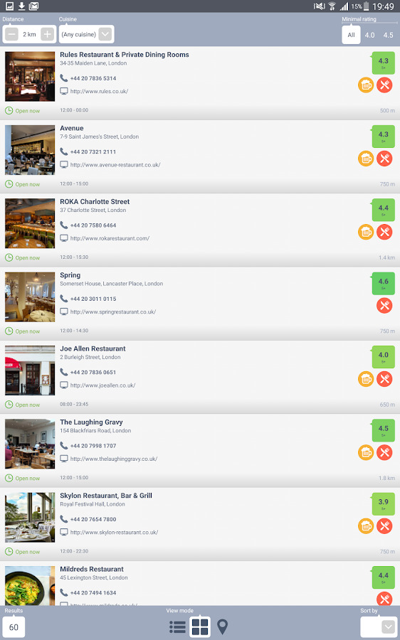 Mejores Restaurantes screenshot