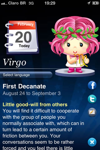 تطبيق Horoscope HD screenshot